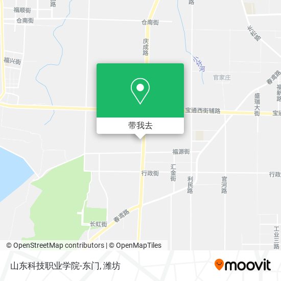 山东科技职业学院-东门地图