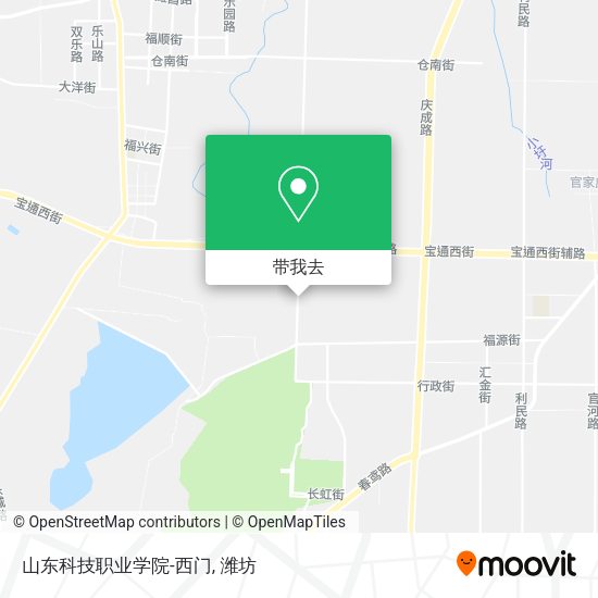 山东科技职业学院-西门地图