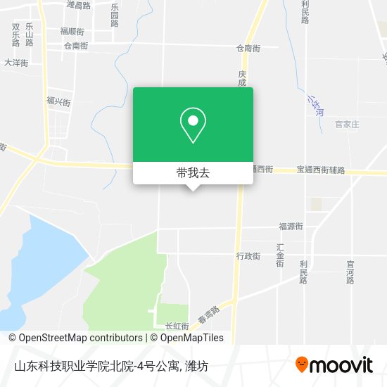 山东科技职业学院北院-4号公寓地图