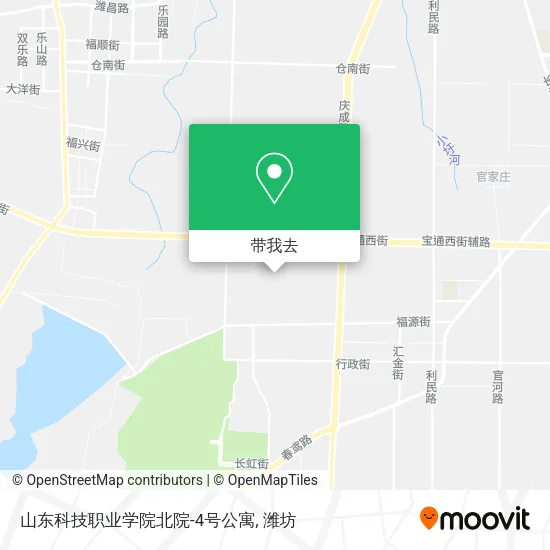 山东科技职业学院北院-4号公寓地图