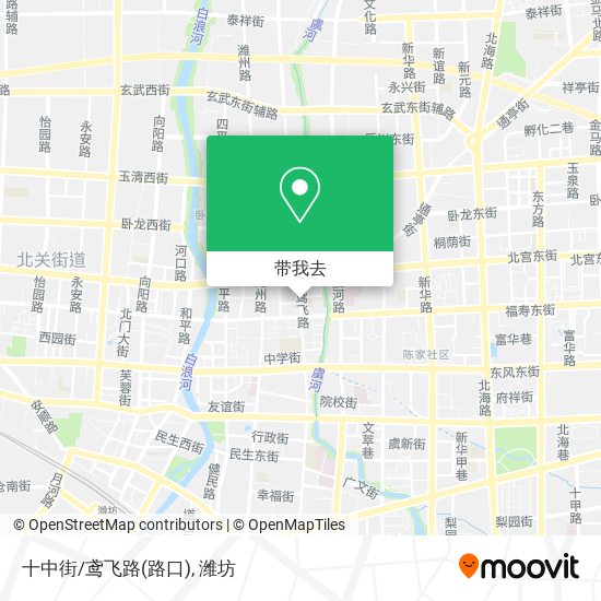 十中街/鸢飞路(路口)地图