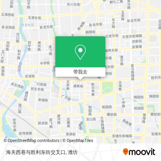 海关西巷与胜利东街交叉口地图
