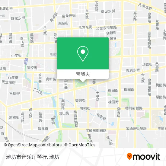潍坊市音乐厅琴行地图