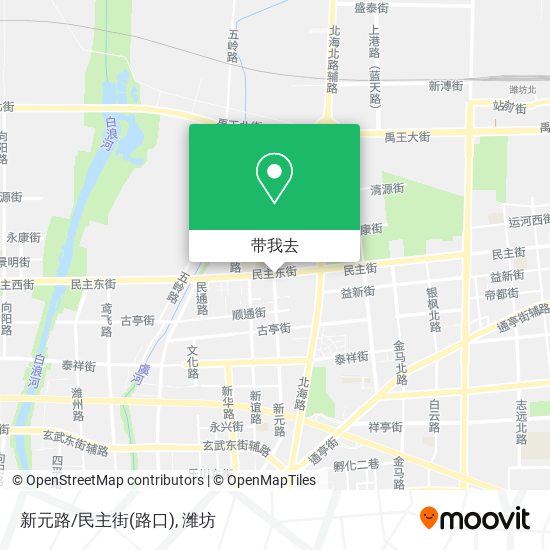 新元路/民主街(路口)地图