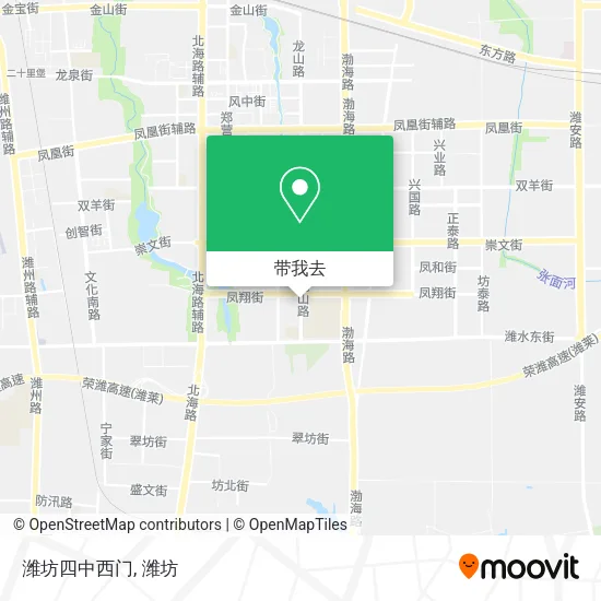 潍坊四中西门地图