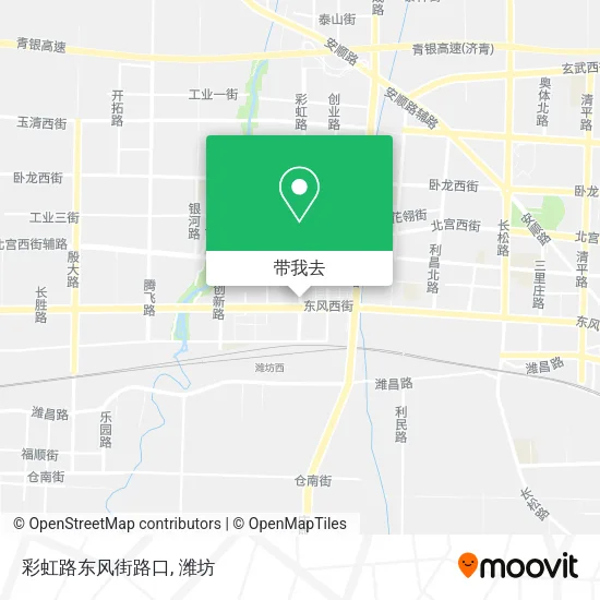 彩虹路东风街路口地图