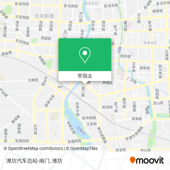 潍坊汽车总站-南门地图