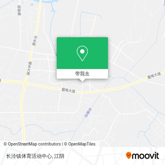 长泾镇体育活动中心地图