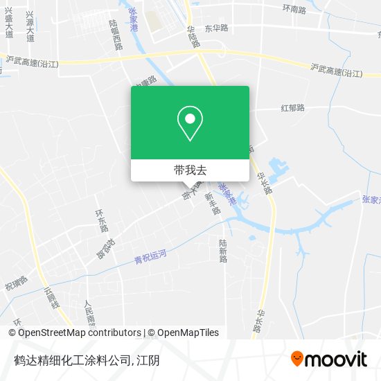 鹤达精细化工涂料公司地图