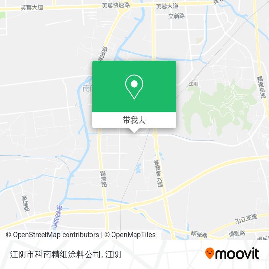 江阴市科南精细涂料公司地图