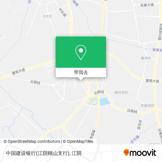中国建设银行(江阴顾山支行)地图
