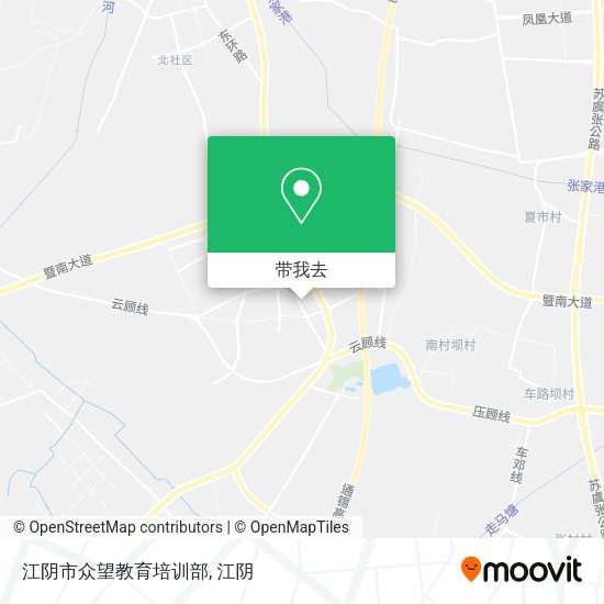 江阴市众望教育培训部地图