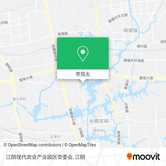 江阴现代农业产业园区管委会地图