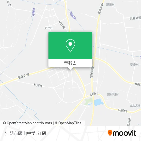 江阴市顾山中学地图