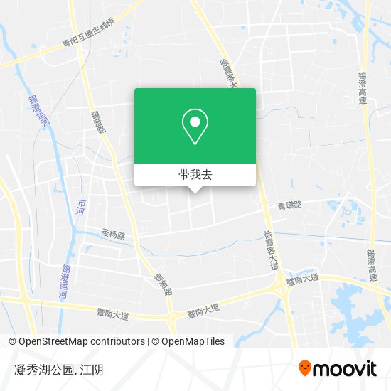 凝秀湖公园地图
