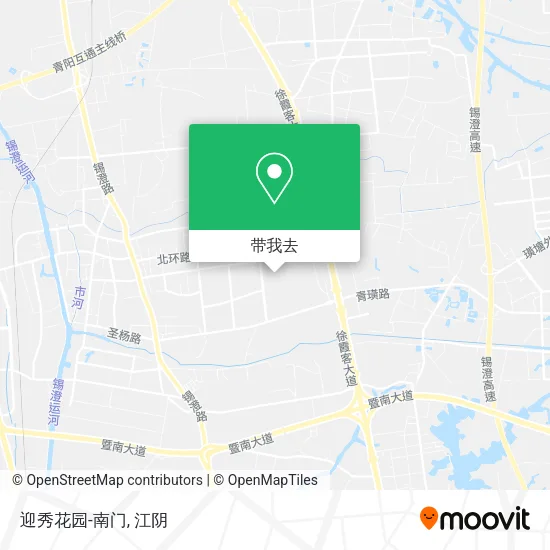 迎秀花园-南门地图