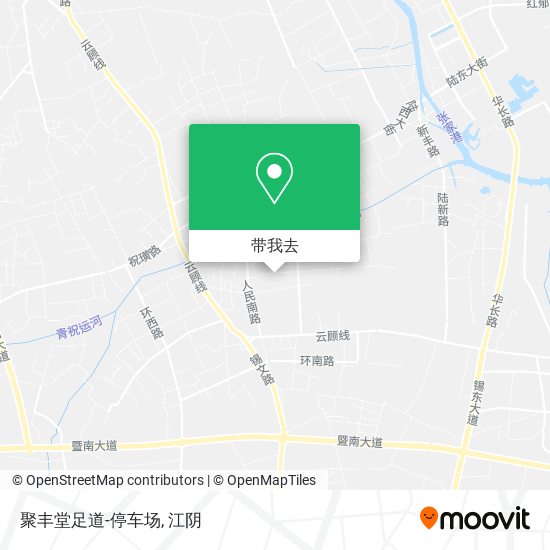 聚丰堂足道-停车场地图