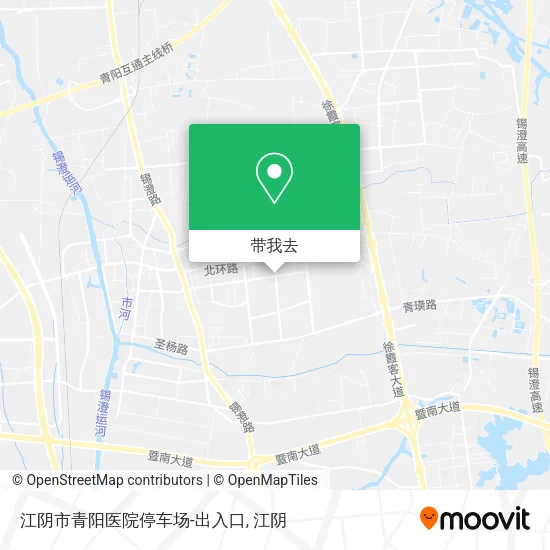 江阴市青阳医院停车场-出入口地图