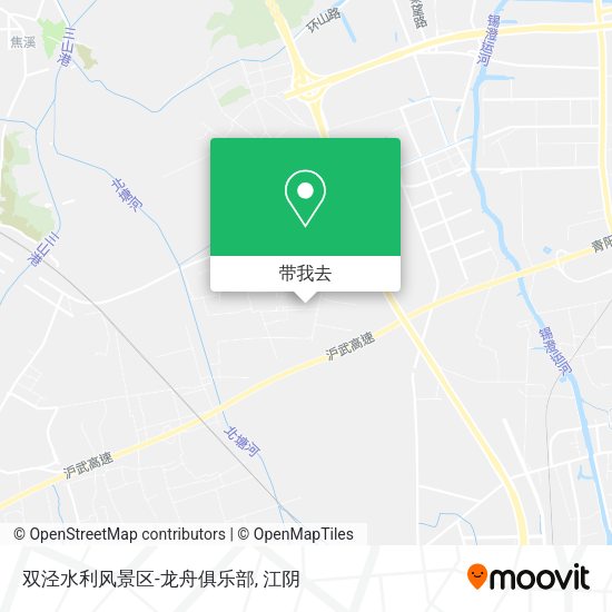 双泾水利风景区-龙舟俱乐部地图