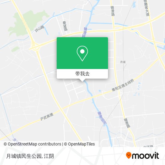 月城镇民生公园地图