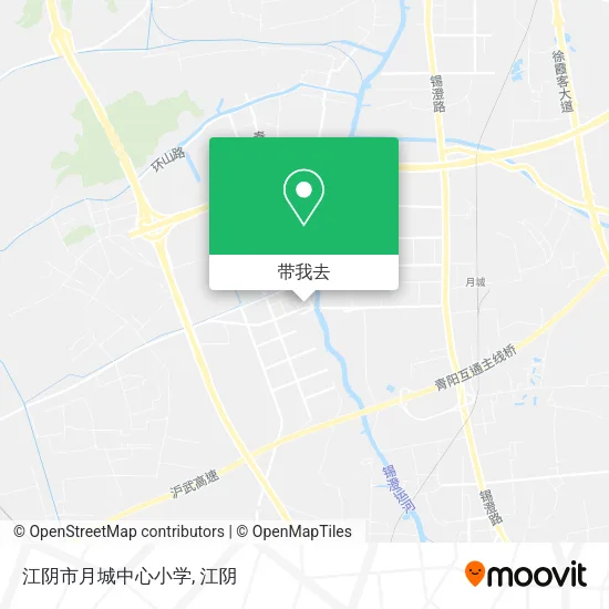 江阴市月城中心小学地图