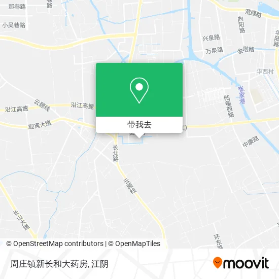 周庄镇新长和大药房地图
