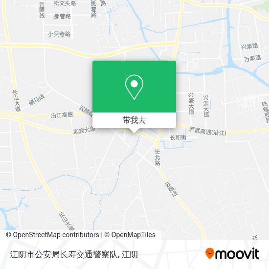 江阴市公安局长寿交通警察队地图