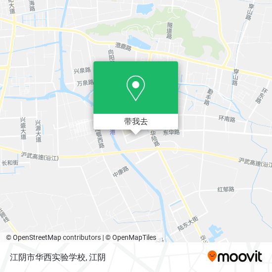 江阴市华西实验学校地图