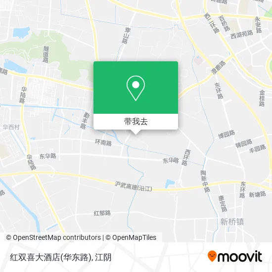 红双喜大酒店(华东路)地图