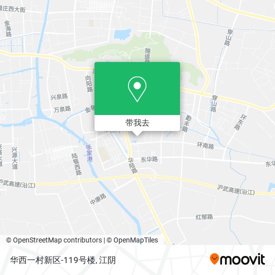 华西一村新区-119号楼地图