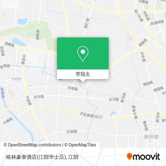 格林豪泰酒店(江阴华士店)地图
