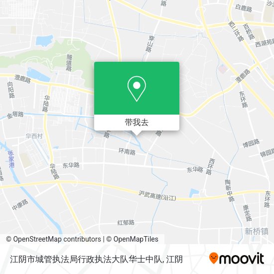 江阴市城管执法局行政执法大队华士中队地图