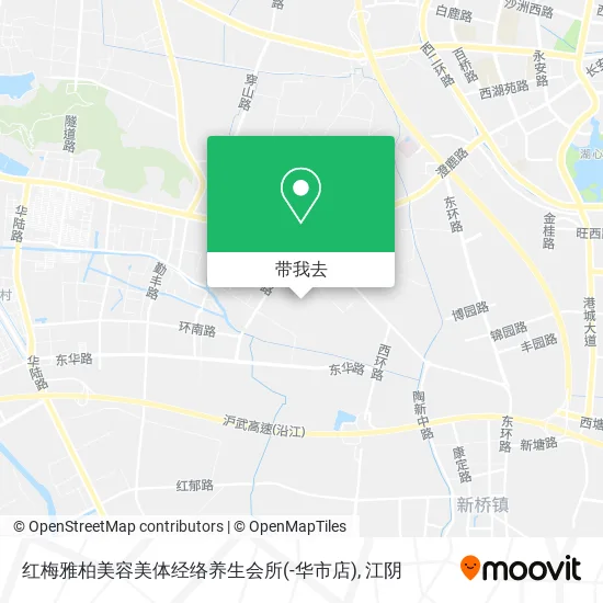 红梅雅柏美容美体经络养生会所(-华市店)地图