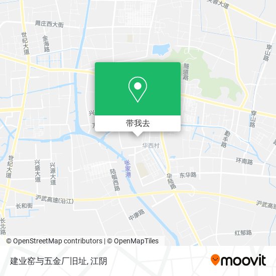建业窑与五金厂旧址地图