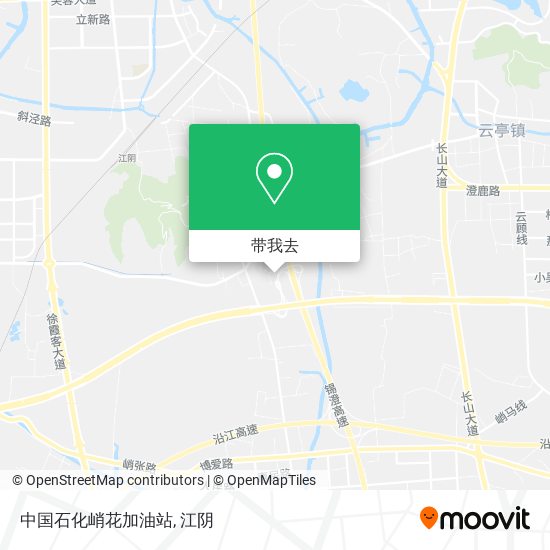 中国石化峭花加油站地图