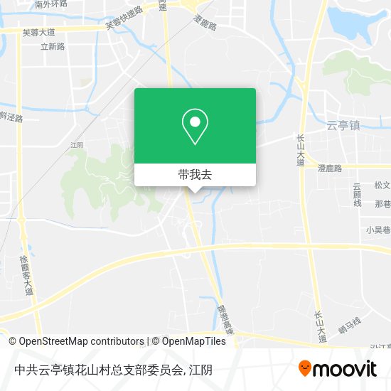 中共云亭镇花山村总支部委员会地图