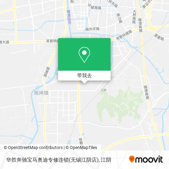 华胜奔驰宝马奥迪专修连锁(无锡江阴店)地图