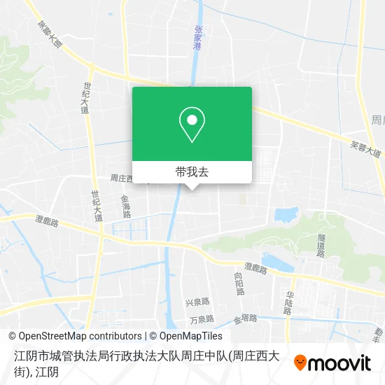 江阴市城管执法局行政执法大队周庄中队(周庄西大街)地图