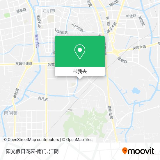 阳光假日花园-南门地图