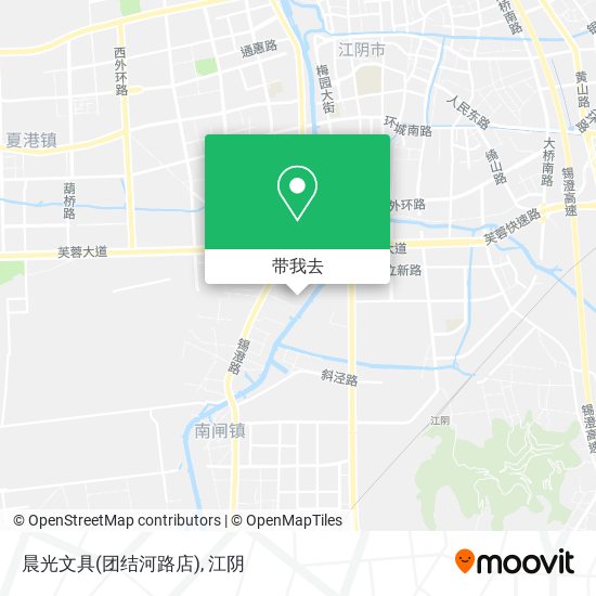 晨光文具(团结河路店)地图