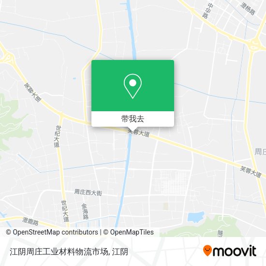 江阴周庄工业材料物流市场地图
