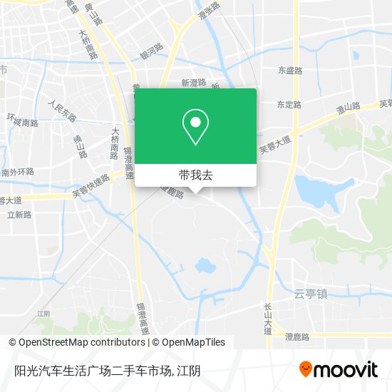 阳光汽车生活广场二手车市场地图