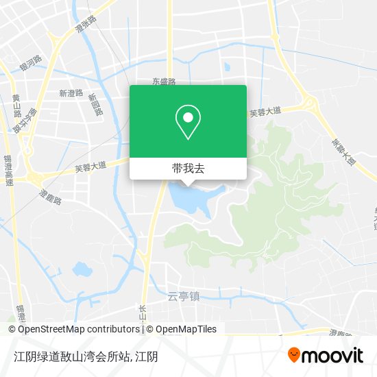 江阴绿道敔山湾会所站地图