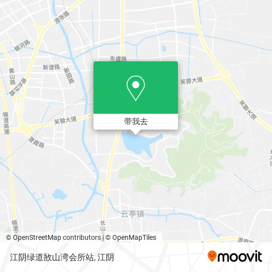 江阴绿道敔山湾会所站地图