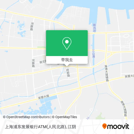 上海浦东发展银行ATM(人民北路)地图