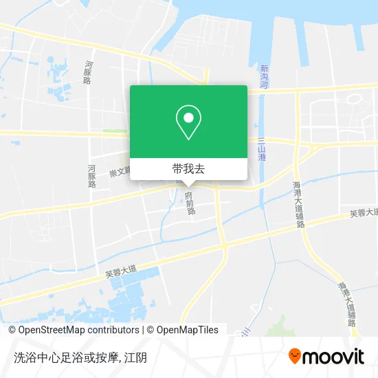 洗浴中心足浴或按摩地图