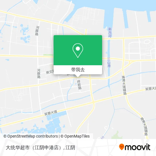 大统华超市（江阴申港店）地图