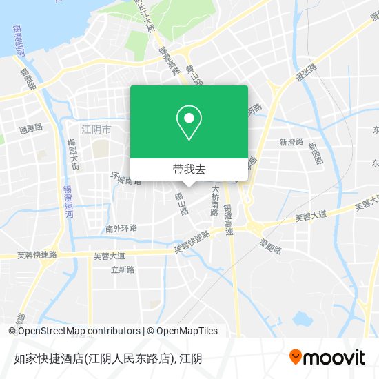 如家快捷酒店(江阴人民东路店)地图