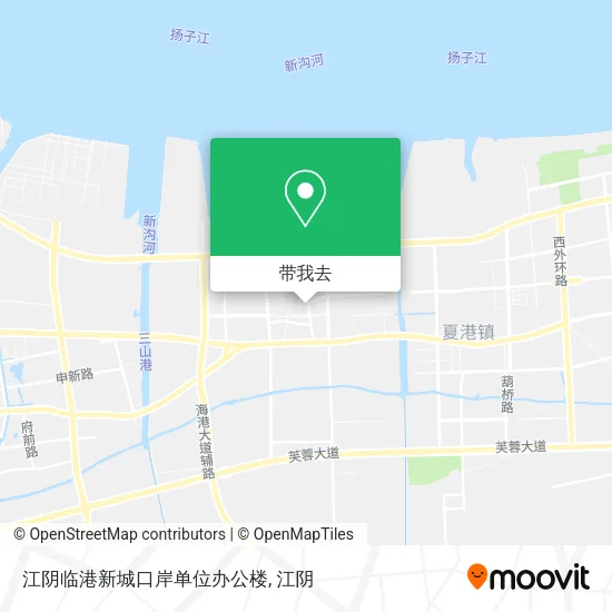 江阴临港新城口岸单位办公楼地图