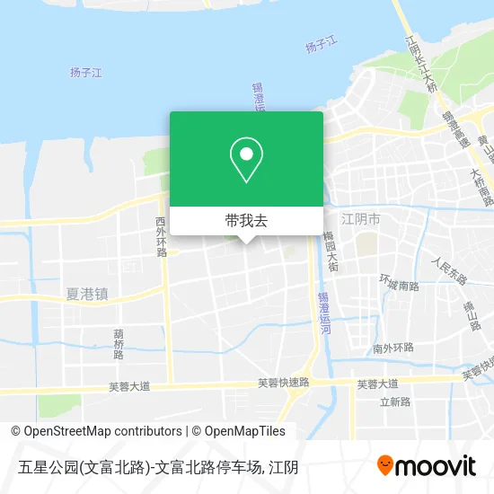 五星公园(文富北路)-文富北路停车场地图